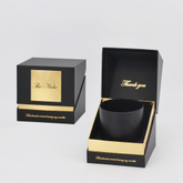 Hot Sale Luxury Eco-friendly Recycled Kraft Paper Custom Black Round Jar Set Gift Candle Packaging Box