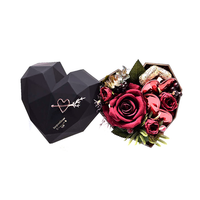 Hot sales Custom Design Cardboard Flowers Heart Shape Chocolate Packaging Gift Box